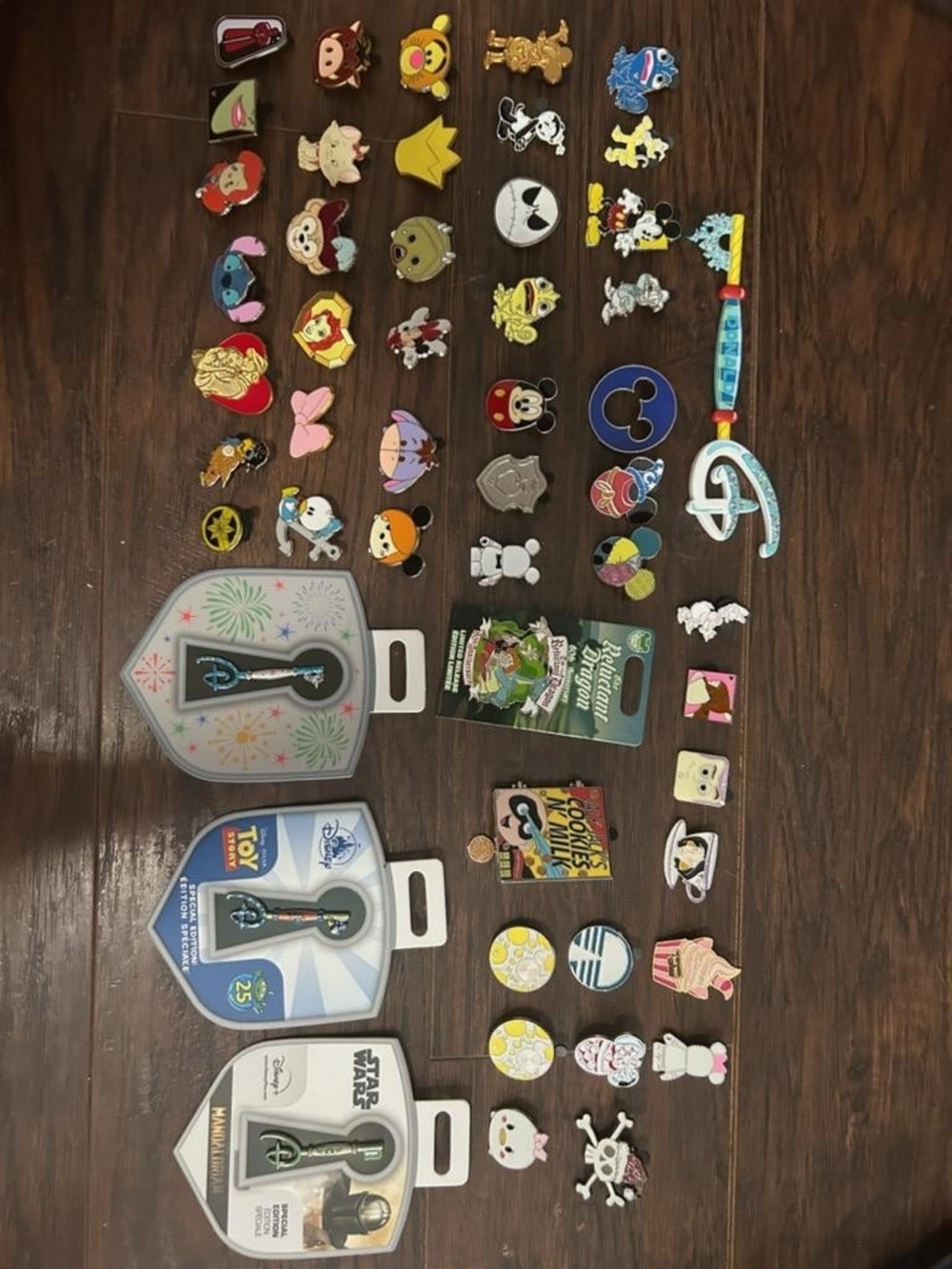 Disney and Assorted Kids Toy Pin Collection - Multicolor